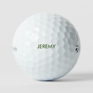 Custom Hunter Green Name Taylor Made Golf Balls