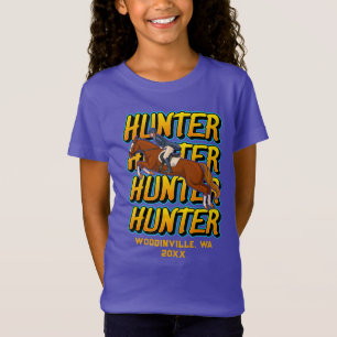 Custom Hunter Horse Event or Location Date Name T-Shirt