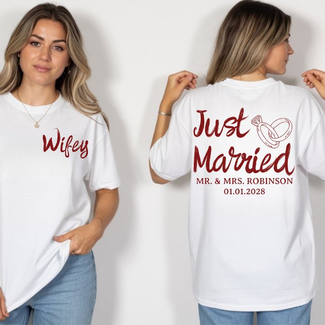 Custom Husband and Wife Matching Shirts, Mr & Mrs  T-Shirt (custom couple shirts, husband and wife shirts, boyfriend girlfriend shirts, anniversary shirts,)