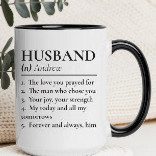 Custom Husband Mug Gift for Wedding Anniversary