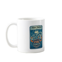 Custom HVAC Technician Cool Polar Bear Mug
