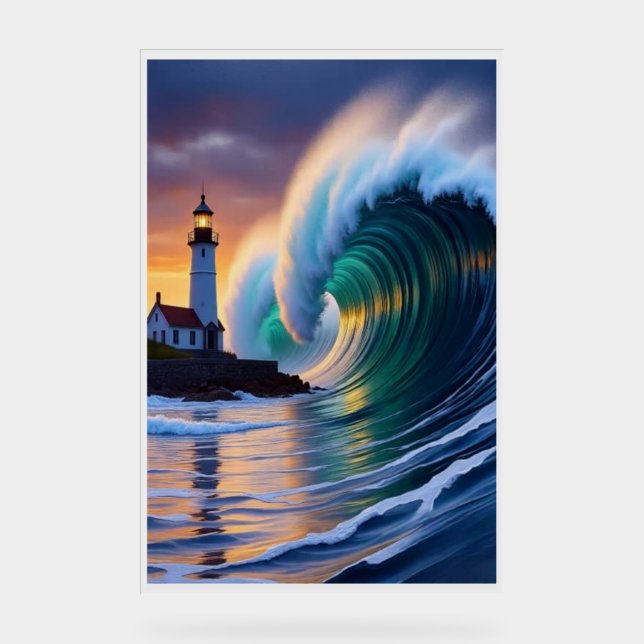 Custom "I By You" Romantic Acrylic Sign (Front)