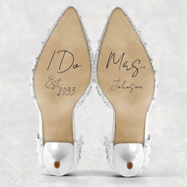 Custom I Do Mrs Bride Wedding Shoes Decal Vinyl (Custom I Do Mrs Bride Wedding Shoes Decal Vinyl
)