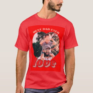 custom I heart I love photo  T-Shirt