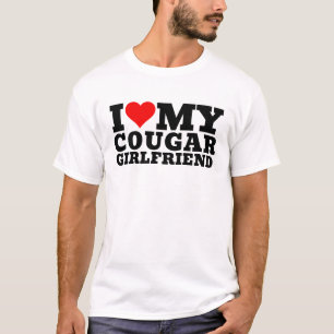 Custom I Love Cougars Funny Cougar Heart GF 1WH1 T-Shirt