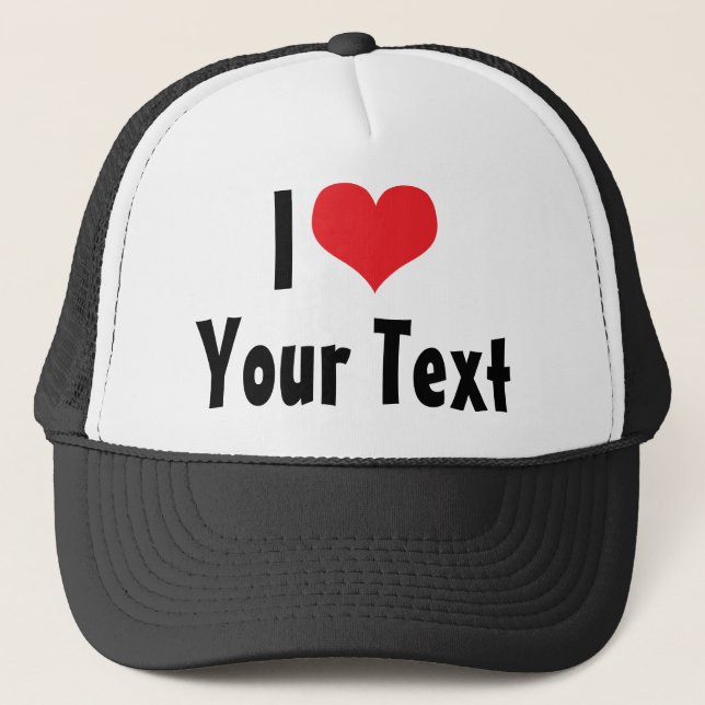 Custom I Love Hat (Front)