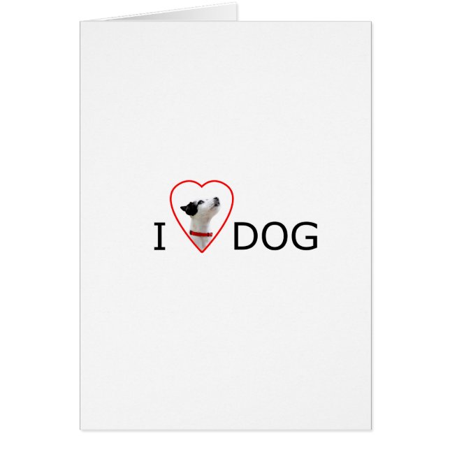 Custom I Love Heart Dog (Front)