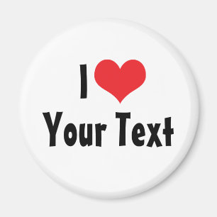 Custom I Love Magnet