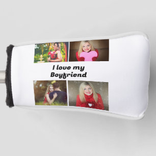 Custom I love my Boyfiend 4 photo Golf Head Cov Cover