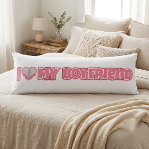 Custom I Love My Boyfriend – Add Photo Body Cushion