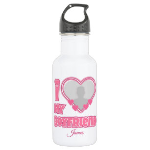 Custom I Love My Boyfriend – Add Photo & Name 532 Ml Water Bottle