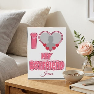 Custom I Love My Boyfriend – Add Photo & Name Block