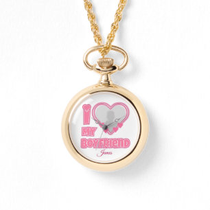 Custom I Love My Boyfriend – Add Photo & Name Watch