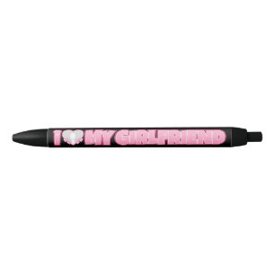 Custom I Love My Girlfriend – Add Photo Black Ink Pen