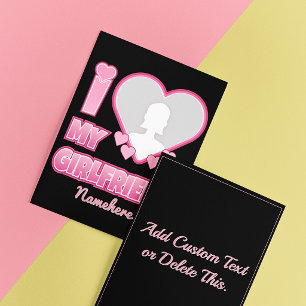 Custom I Love My Girlfriend – Add Photo & Name Flyer