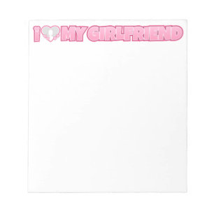 Custom I Love My Girlfriend – Add Photo Notepad