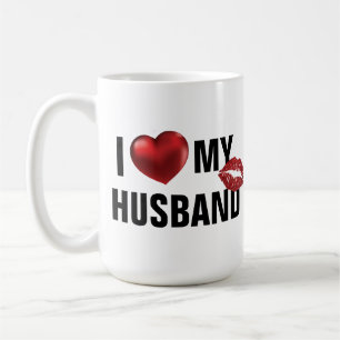 Custom I love my husband Wife Valentine's Day Gift Coffee Mug