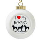 Custom I Love My Three Boxers