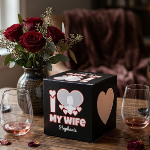 Custom I Love My Wife – Add Name & Photo Favour Box