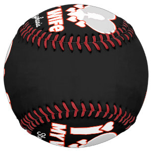 Custom I Love My Wife – Add Name & Photo Softball