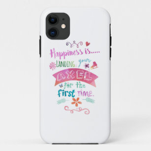 Custom Ice Figure Skating Giftware Happiness Skate Case-Mate iPhone Case