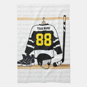 Custom Ice Hockey design Tea Towel