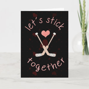 Custom Ice Hockey Goalie Valentine's Day Card