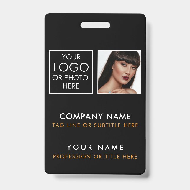 Custom ID Badge Printing Employee ID Photo (Front)