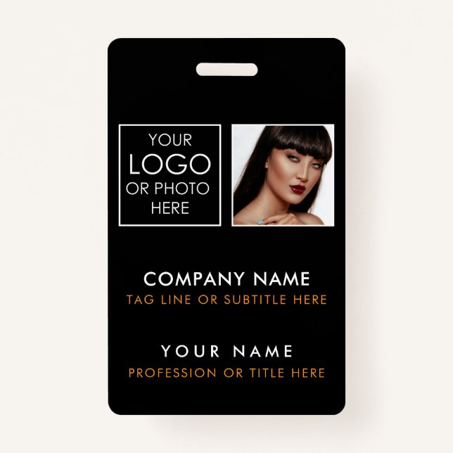 Custom ID Badge Printing Employee ID Photo (Front)