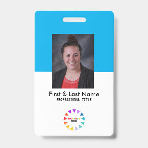 Custom ID Employee Photo Company Personalised Badge