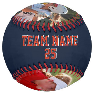 Custom Illinois Orange Blue 2 photos Softball