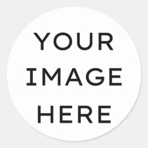 Custom Image /Add Your Own Image/Template Classic Round Sticker