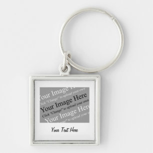 Custom Image and Text Keychain Template