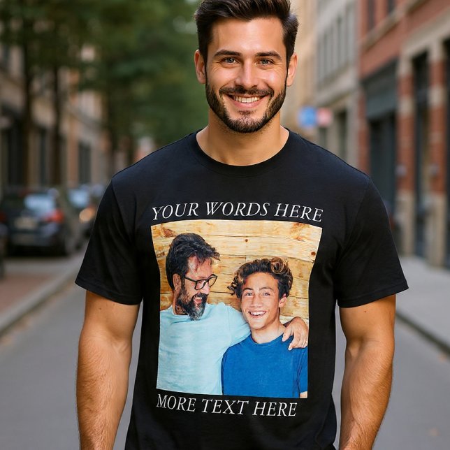 Custom Image and Text Tee, Create Your Own  T-Shirt (Creator Uploaded)