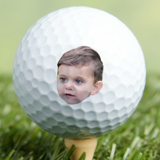 Custom Image Face, Gift Dad, New Dad Baby Golf Balls (Creator Uploaded)