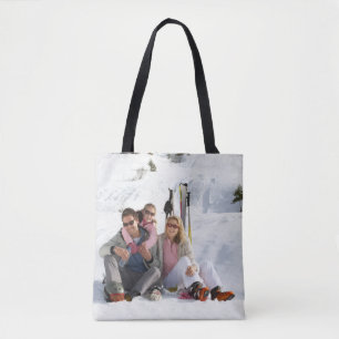 Custom Image   Upload 2 Full Photos Design Tote Bag