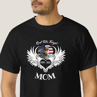 Custom In Loving Memory of Veteran Mum Photo Shirt