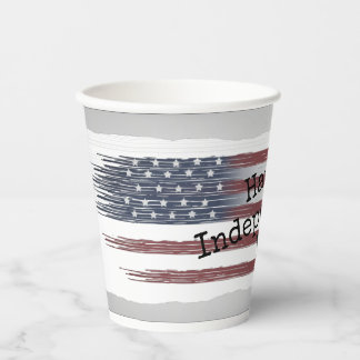 custom Independence day aeroplane flag paper cups