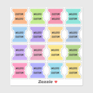 Custom Index Tabs Page Dividers Multicolor Folded