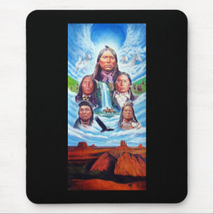 Custom Indian Chiefs Native Americans Template Mouse Mat