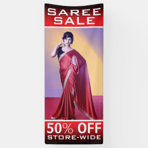 Custom Indian Women Fashion Saree Sale Banner