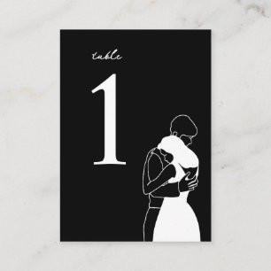 Custom individual guest name wedding place card