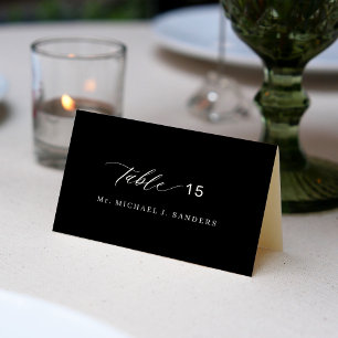 Custom individual guest name wedding place card