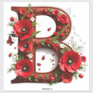 🌸 Custom Initial B For Garden Inspired Gifts 🦋