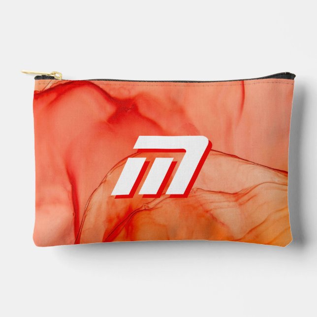 Custom Initial Cosmetic Bag and Pencil Case (Front)