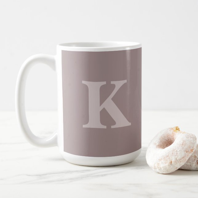 Custom Initial Cozy Coffee Tea Mug (With Donut)
