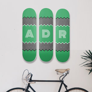 Custom Initial Letter 8 1/4" Skateboard Deck DP7