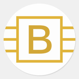 Custom Initial Monogrammed sticker