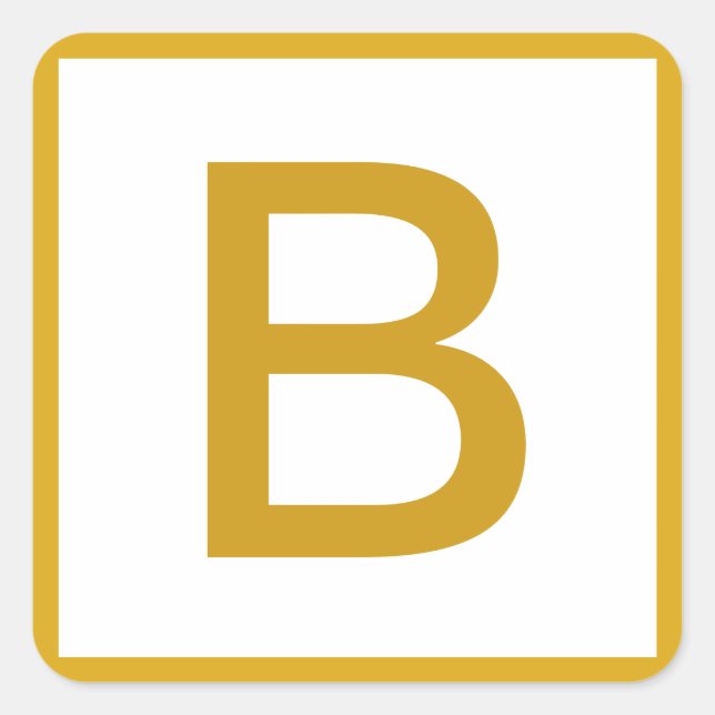 Custom Initial Monogrammed sticker (Front)