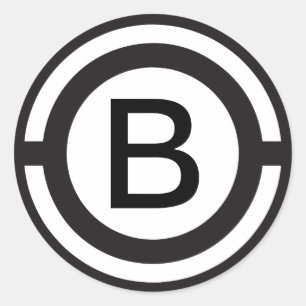 Custom Initial Monogrammed sticker